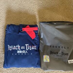 YoungLa X Attack On Titan pullover hoodie